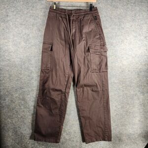 Pacsun Brown Cargo Pants Baggy Fit Drawstring Elastic Waist Women's XS Gorpcore